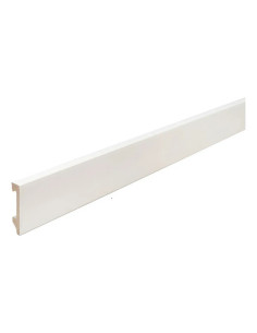 Zocalo Plain 70mm x 15mm x 2,44m Blanco Mate